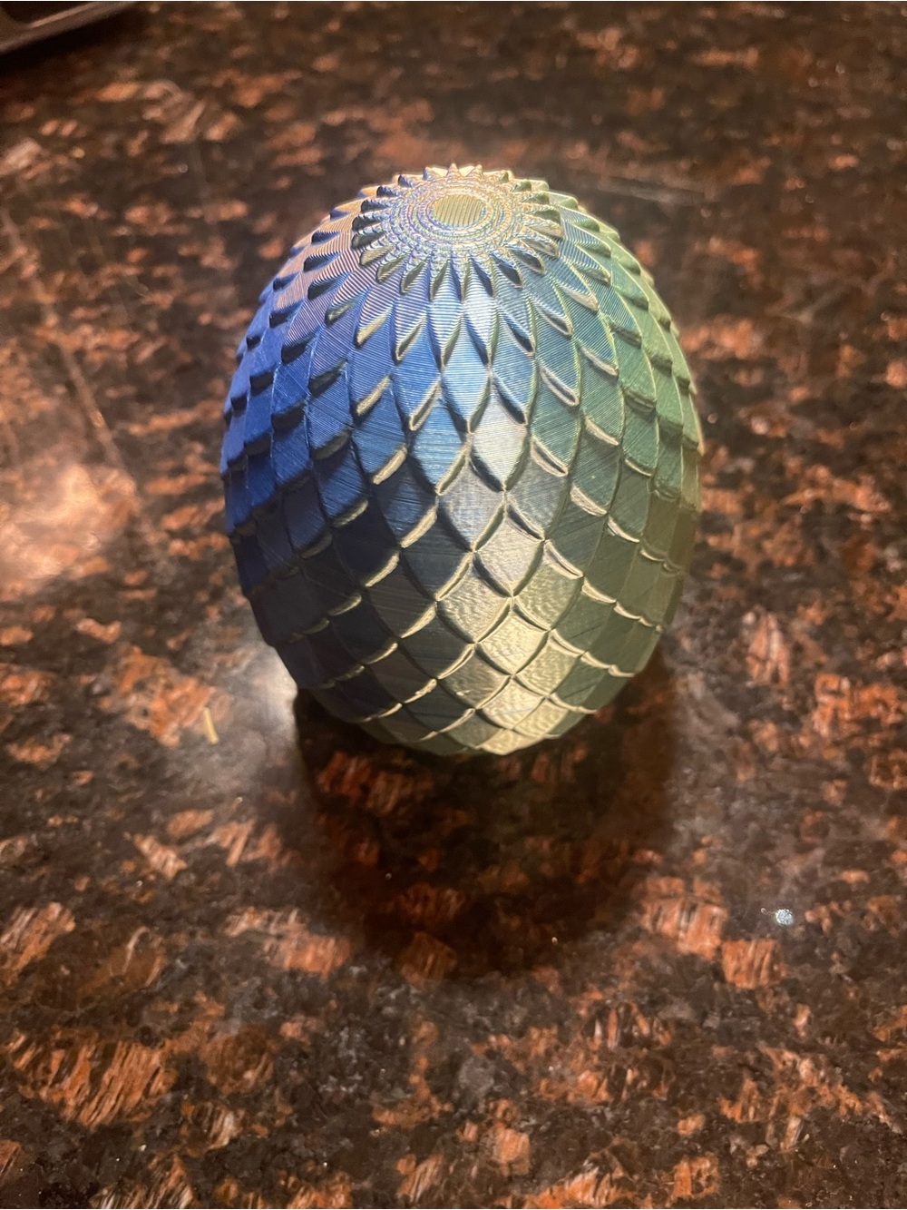 Blue and Green Dragon Egg Figure Playset Accessory - Kids Action Toy